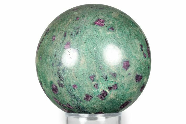 Polished Sphere Of Rubies In Fuchsite - India #342984